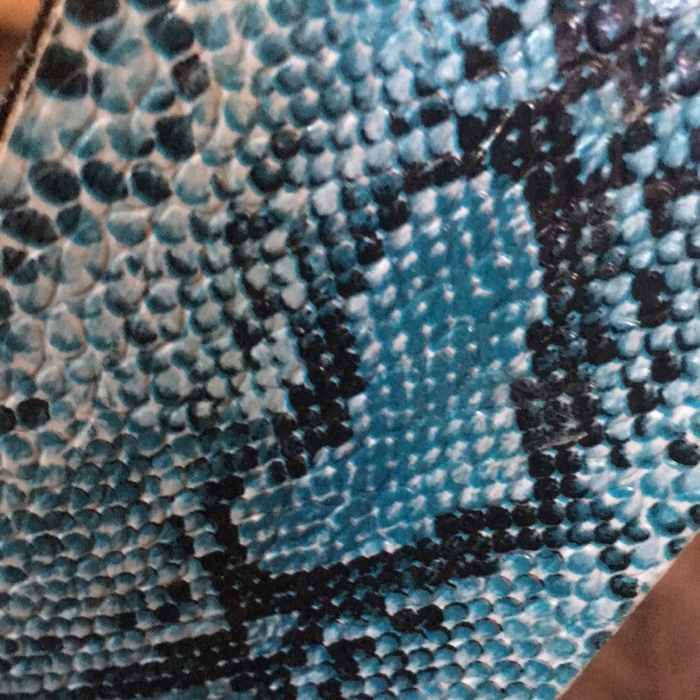 Hand Crafted Leather Tray Colorful Birds Butterflies Jewelry Decoupage Decor Art - Picture 10 of 10